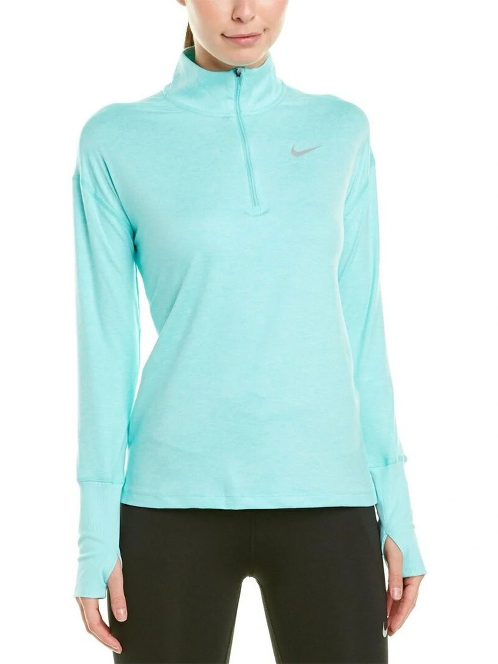 Nike Women’s Dri-FIT Element 1/2-Zip Running Pullover - Tropical Teal  -‎ XL